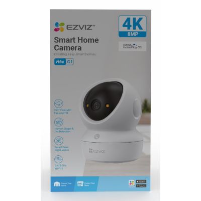22. EZVIZ H6c G1 4K Sphärische IP-Sicherheitskamera für den Innenbereich 3840 x 2160 px Decke/Wand/Schreibtisch