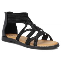 Schwarze römische Sandalen für Damen, Filippo DS7897