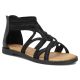 Schwarze römische Sandalen für Damen, Filippo DS7897