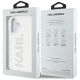 8. Karl Lagerfeld IML Strass Logo iPhone 16 Hülle - Transparent