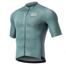 Rockbros 15120014017 ROAD TO SKY Herren-Radtrikot, Kurzarm, M – grau-blau