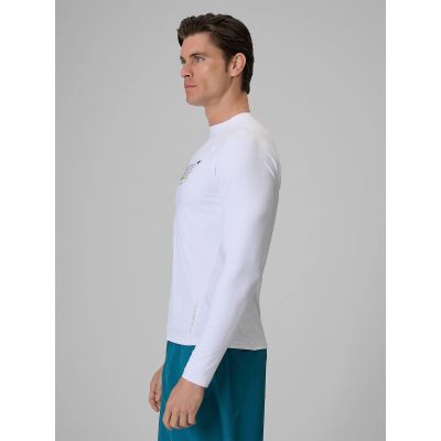 5. Langarmshirt für Schwimmen und Wassersport mit UPF50+ Filter, Herren 4F 4FRSS26TFWLM004-10S