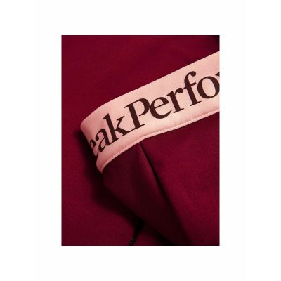 4. Damen-Kapuzenpullover Peak Performance Rider Essentials Zip Hood – vertical zenith/peach fuzz, Größe: M