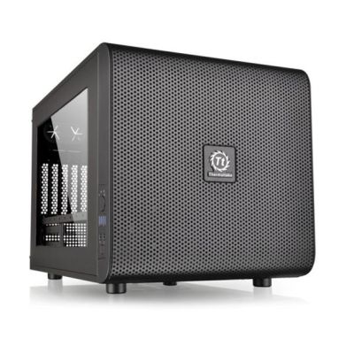 Thermaltake Core V21 CA-1D5-00S1WN-00 Gehäuse (Micro ATX, Mini ITX; Schwarz)