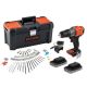 18V BCD383D2TA BLACK+DECKER Akku-Bohrschrauber