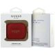 4. Guess Silikon-Glitzerringhülle für AirPods Pro 3 – Rot und Glitzer