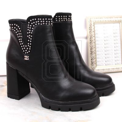 11. Filippo W PAW495 isolierte Stiefeletten mit Nieten, schwarz