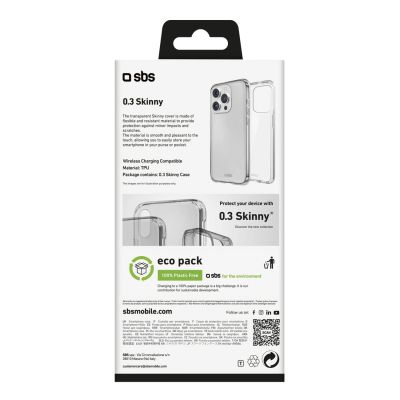 3. SBS Skinny Cover für iPhone 16 Pro – Transparent