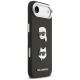 4. Karl Lagerfeld FW iPhone Air Hülle mit genarbten Karl & Choupette Köpfen, Pins und Logo - Schwarz