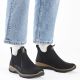 6. Schwarze, ungefütterte Damen-Ankle-Boots Rieker N3275-01