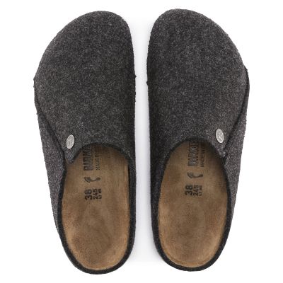 8. Birkenstock Zermatt Cozy Home Anthrazit Wollfilz Hausschuhe Normal Weit (1014938)