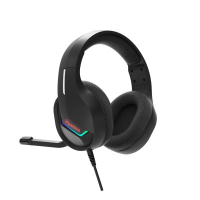 3. Marvo H8618 Kabelgebundenes Gaming-Headset mit Kopfbügel, USB Typ-A, Schwarz