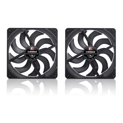 10. NOCTUA 140-mm-Lüfter NF-A14x25 G2 PWM Sx2 PP chromax black