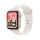 Apple Watch SE 3 GPS + Cellular 44 mm Starlight Aluminiumgehäuse mit Starlight Sportarmband – Größe M/L