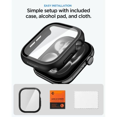 8. Spigen Thin Fit 360 Hülle für Apple Watch 42 Spigen – Schwarz