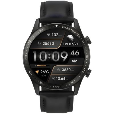 11. Smartwatch Gravity Black 2 Armbänder GT10-5