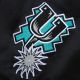 3. Mitchell & Ness Leichte Satin-Bomberjacke San Antonio Spurs M SJKT6599-SASYYPPPBLCK