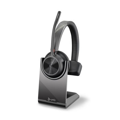 POLY Voyager 4310 Microsoft Teams-zertifiziertes Headset + BT700-Adapter + Ladestation