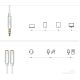 5. Ugreen Kabel Kabel Kopfhörer Splitter 3,5 mm Miniklinke AUX Mikrofon 20cm (Mikrofon + Stereoausgang) Silber (30619)