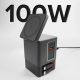 2. SBS Power Dock 6-in-1 mit MagSafe, Ständer und USB-C-Kabeln 65 W – Schwarz