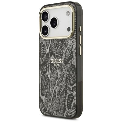 2. Guess MagSafe-Hülle mit Pythonmuster für iPhone 17 Pro – Schwarz