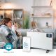 7. Nedis HTCO50WTW Heizlüfter für den Innenbereich, weiß, 2000 W, elektrischer Konvektor