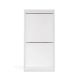 Garderobenschrank OPENO 2W WEISS, modulares Regal mit 2 Kleiderstangen für das Schlafzimmer