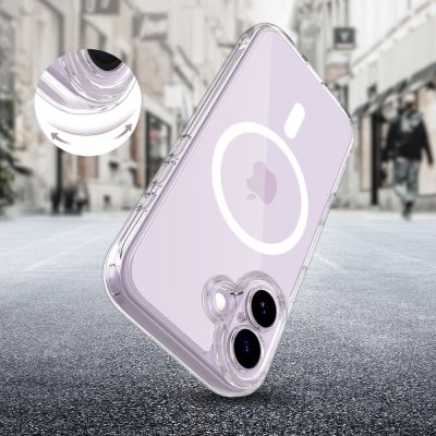 6. Tech-Protect Magpeak Magsafe CC Hülle für iPhone 17 - Transparent