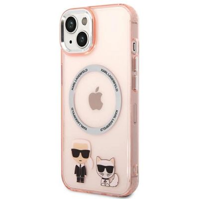 2. Karl Lagerfeld KLHMP14MHKCP iPhone 14 Plus 6.7" Hardcase pink / pink Karl & Choupette Aluminium Magsafe