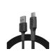 GREEN CELL KABGC20 GC POWERSTREAM USB-A - MICRO-USB-KABEL 120 CM, SCHNELLLADUNG ULTRA CHARGE, QC 3.0