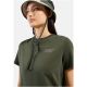 8. Damen-Kurzarmshirt ODLO T-Shirt Crew Neck S/S COTTON BLEND UNLIMITED, grün
