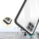 6. Klare 3in1 Hülle für Samsung Galaxy A22 4G Frame Gel Cover Schwarz