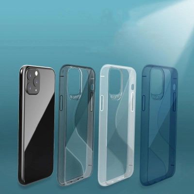 6. S-Case Flexibel Handyhülle TPU Schutzhülle für Huawei P40 Lite E blau
