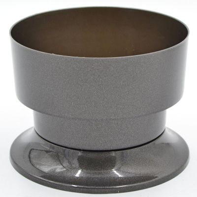 STABILER DEKORATIVER GRABTOPF FÜR BLUMEN 15 CM SCHWARZ