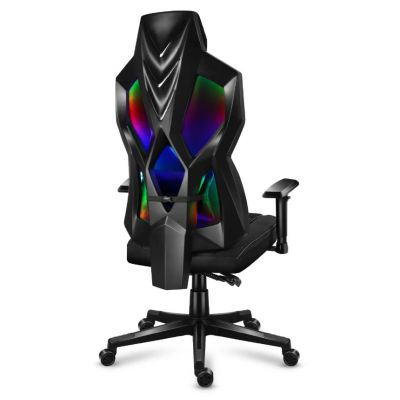8. Huzaro Combat 6.2 Schwarzer RGB-Gaming-Stuhl