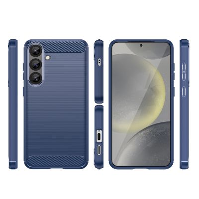 2. Carbon Case Silikonhülle für Samsung Galaxy S25+ - blau