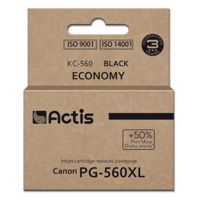 Actis KC-560 Tinte (Ersatz für Canon PG-560XL; Supreme; 22 ml; Schwarz). Druckt 50 % mehr als das Originalprodukt.