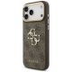 2. Guess 4G Big 4G Classic Logo Big Strap Metal Buttons Schutzhülle für iPhone 18 Pro Max / 17 Pro Max – braun