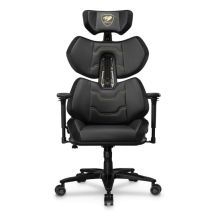 COUGAR Terminator Elite Gold Gaming-Stuhl, gepolsterter Sitz, Schwarz, Gold