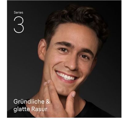 2. Braun Series 3 310s Folienrasierer/Trimmer, Schwarz, Blau