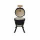 8. Kamado Bono Picnic Keramikgrill, 13 Zoll, Kamado-Grillwagen, Holzkohle (Brennstoff), Schwarz