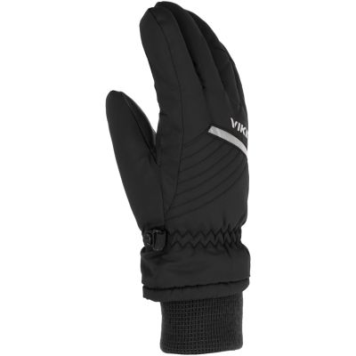 VIKING Montino Ski Kinder-Skihandschuhe, schwarz, Größe 6
