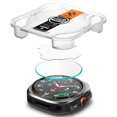 5. Spigen Glas.TR EZ Fit gehärtetes Glas für Samsung Galaxy Watch Ultra (47 mm) – klar (2er-Pack)