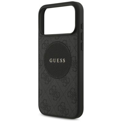 6. Guess 4G Circle Classic Logo MagSafe Hülle für iPhone 17 Pro Max - Schwarz