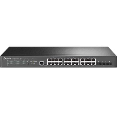 TP-Link JetStream TL-SG3428XPP-M2 Netzwerk-Switch, Managed L2+, 2,5-Gbit/s-Ethernet (100/1000/2500), PoE-fähig, 1 HE, Schwarz