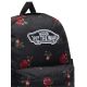 2. Vans Old Skool Classic Rucksack – Schwarz mit Rosen, 22 l