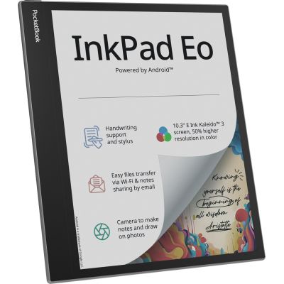 14. E-Book PocketBook InkPad Eo 10,3" E-Ink Kaleido 3 64GB WI-FI Mist Grey