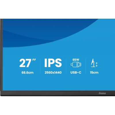 46. iiyama ProLite XB2797QSN-B1 Computermonitor 68,6 cm (27") 2560 x 1440 px Quad HD LCD Schwarz