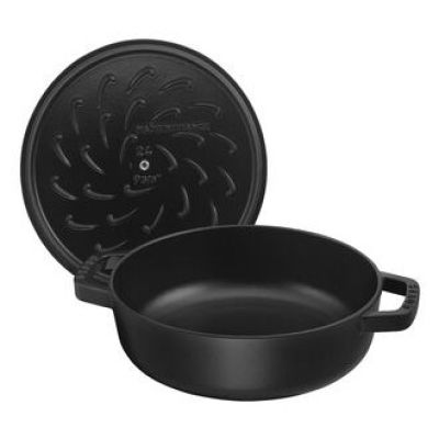 2. STAUB 40511-472-0 Tiefe Bratpfanne mit Deckel - Schwarz 28 cm