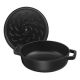 2. STAUB 40511-472-0 Tiefe Bratpfanne mit Deckel - Schwarz 28 cm